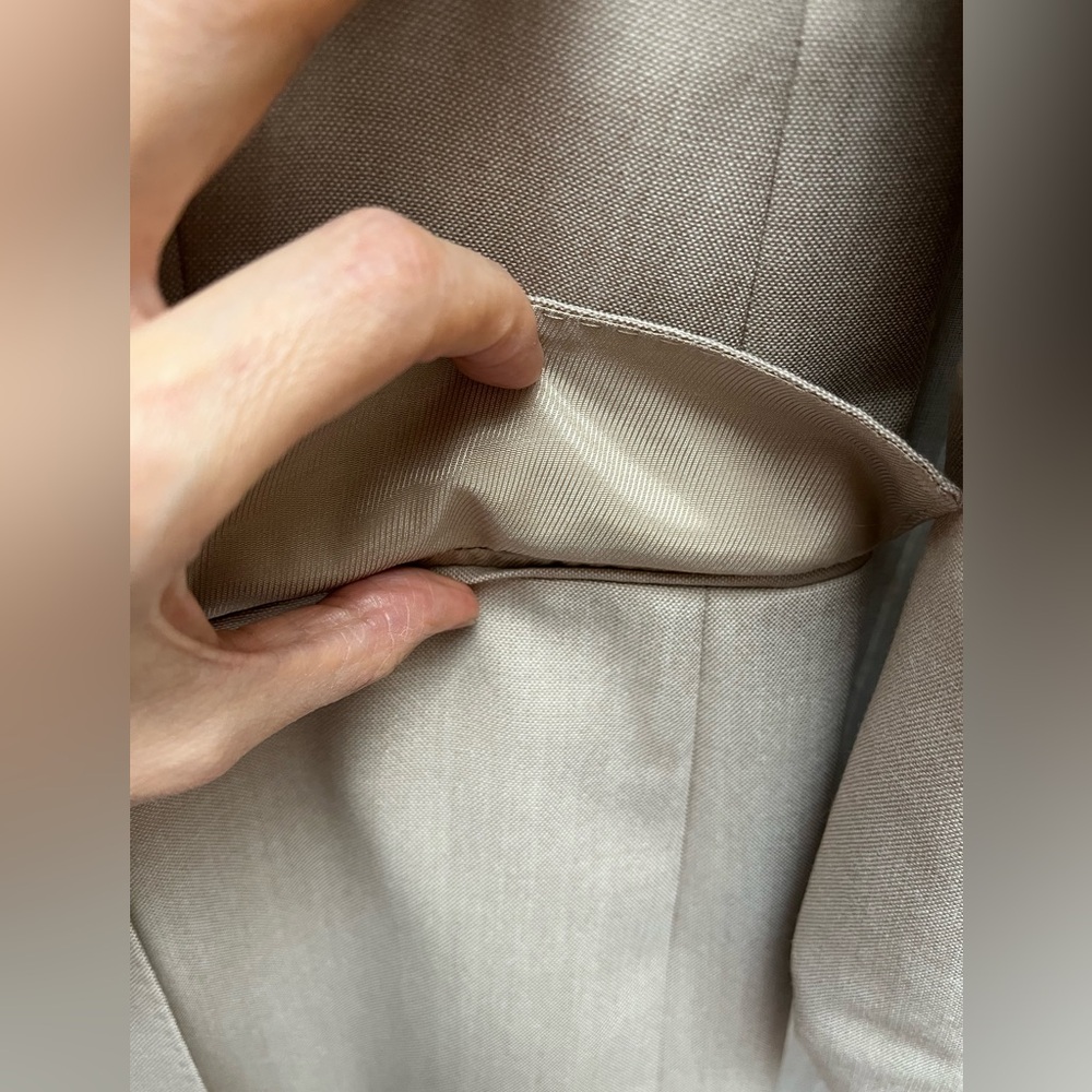 Reiss WOOL DOUBLE BREASTED SUIT
BLAZER IN NEUTRAL size 4 - Picture 11 of 11